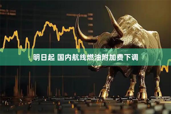 明日起 国内航线燃油附加费下调